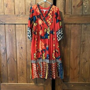 Verb by Pallavi Singhee Red Floral Dress